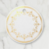 Étiquette-cadeau Royal Golden Design (Devant)
