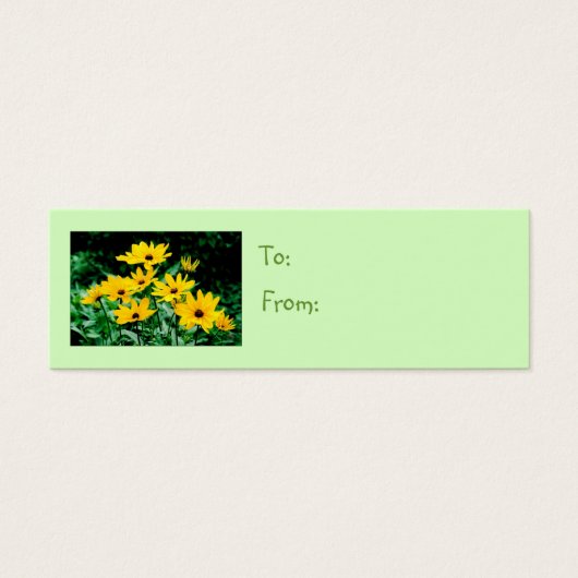 Étiquette Cadeau Rudbeckies (Devant)