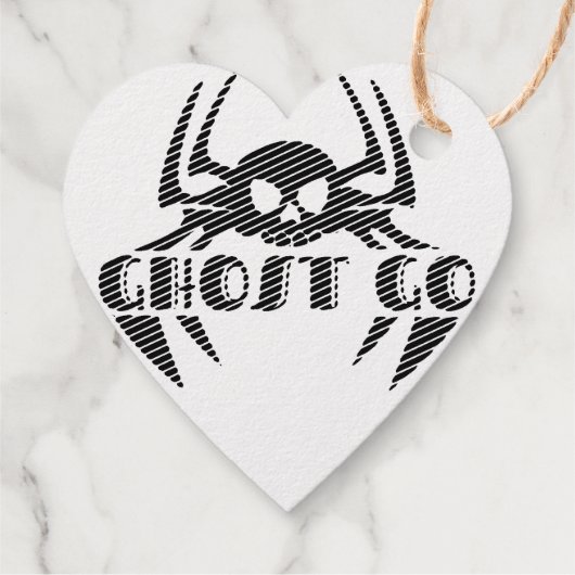 Étiquette-cadeau Saison Éffrayante de Ghost Go (Dos)