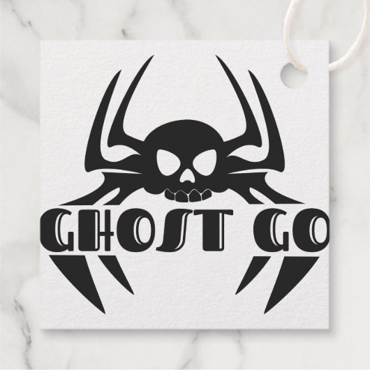 Étiquette-cadeau Saison Éffrayante de Ghost Go (Dos)