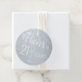 Étiquette-cadeau Salutations à 21 ans hommes anniversaire élégant (Avec boite)