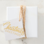 Étiquette-cadeau Salutations de Noël (Avec boite)