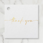 Étiquette-cadeau Script minimaliste ELLE (Devant)