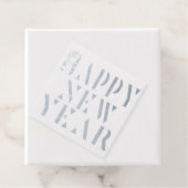 Étiquette-cadeau script moderne heureux feuille de nouvelle année f (Avec boite)