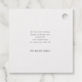 Étiquette-cadeau script moderne heureux feuille de nouvelle année f (Dos)