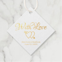 Script or personnalisé coeurs cadeau Mariage