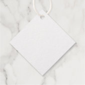 Étiquette-cadeau Script or personnalisé coeurs cadeau Mariage (Dos)