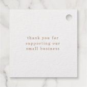 Étiquette-cadeau Script rustique Happy Hen Egg Timg (Dos)