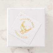 Étiquette-cadeau Script rustique Happy Hen Egg Timg (Avec boite)