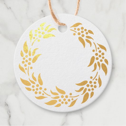 Étiquette-cadeau Serrure avec baies (Devant)