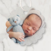 Étiquette-cadeau Silver Cross Dieu Bénie Baptême Religieux Bébé (Dos)