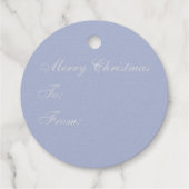 Étiquette cadeau Silver Snowflake (Dos)