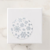 Étiquette cadeau Silver Snowflake (Avec boite)