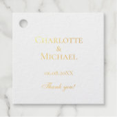 Étiquette-cadeau Simple, minimal (Devant)