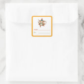 Étiquette Cadeau Singe de Cirque (Sac)