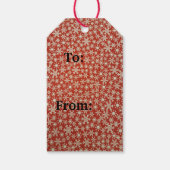 Étiquette cadeau Snowflakes (Dos)