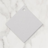 Étiquette-cadeau Snowflakes Silver Foil Merci Favoriser les étiquet (Dos)