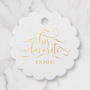 Étiquette-cadeau Son message de bienvenue de mariage préféré