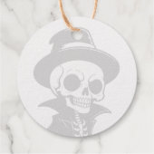 Étiquette-cadeau Squelette de chapeau de sorcière (Dos)