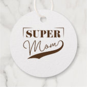 Étiquette-cadeau Super Maman (Dos)