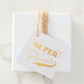 Étiquette-cadeau Super parent (Avec boite)