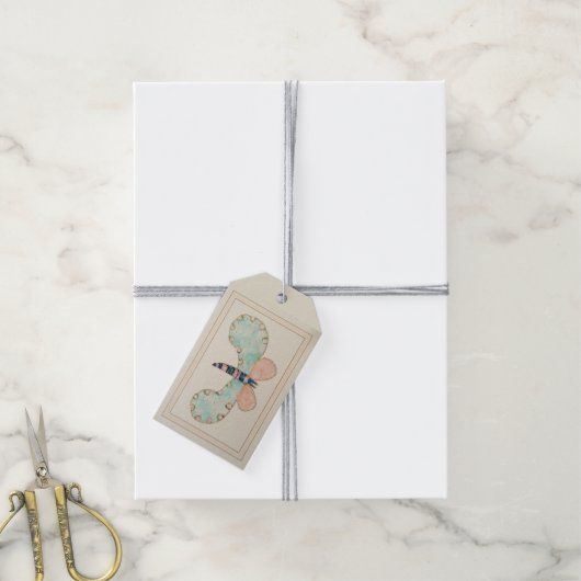 Étiquette cadeau Susan Butterfly (Avec de la ficelle)