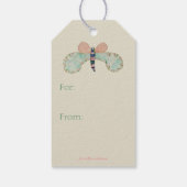 Étiquette cadeau Susan Butterfly (Dos)