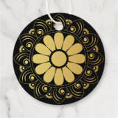 Étiquette-cadeau Table Mandala Gold (Dos)