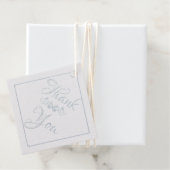 Étiquette-cadeau Tag-Favor Merci (Avec boite)