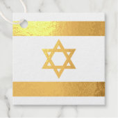 Étiquette-cadeau Tag Foil Favor, drapeau israélien (Devant)