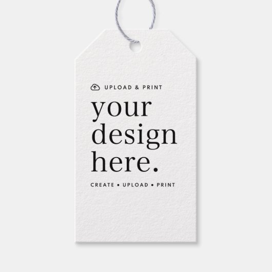 Étiquette Cadeau Téléverser votre création (Devant)