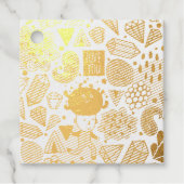 Étiquette-cadeau Tête folle (Devant)