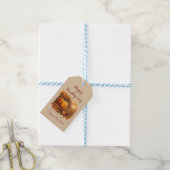 Étiquette cadeau thème citrouille saison automne (Avec de laficelle)