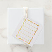 Étiquette-cadeau Timbre de Journal Épave avec Lignes (Avec boite)