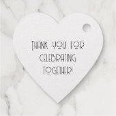 Étiquette-cadeau Timbre pour mariage (Dos)