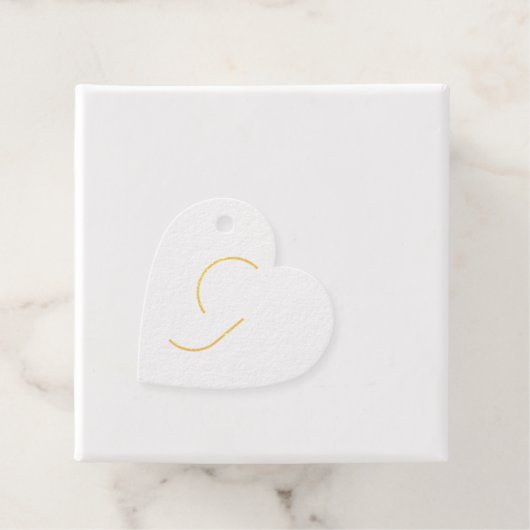 Étiquette-cadeau Timbre pour mariage (Avec boite)