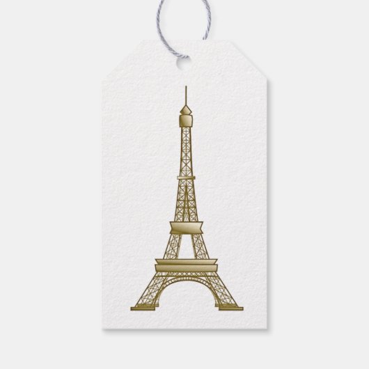 Étiquette Cadeau Tour Eiffel (Dos)