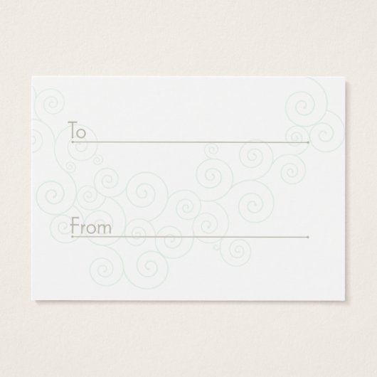 Étiquette cadeau tout usage (Dos)