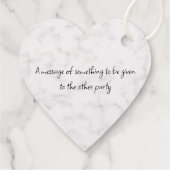 Étiquette-cadeau Un coeur en forme de merci en 4 langues (Dos)