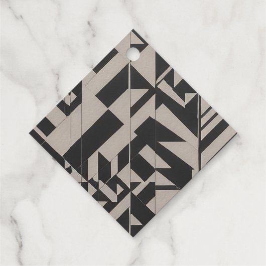 Étiquette-cadeau Un favori unique et cool en feuille de contraste (Dos)