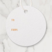 Étiquette-cadeau Véritable cloches de Noël Gold (Dos)