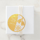 Étiquette-cadeau Véritable cloches de Noël Gold (Avec boite)