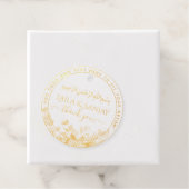 Étiquette-cadeau VÉRITABLE Pile d'or Mariage islamique Nikah Walima (Avec boite)