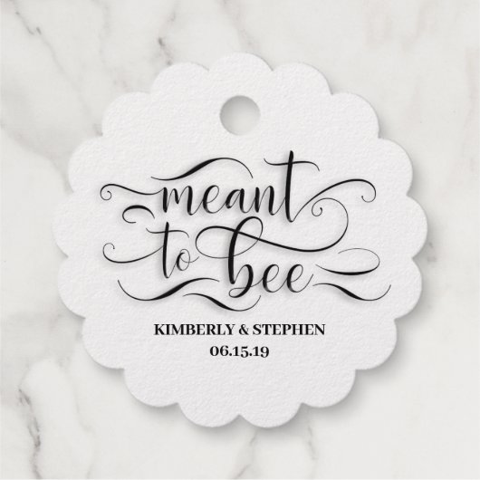 Étiquette-cadeau Voulant Être Miel (Dos)