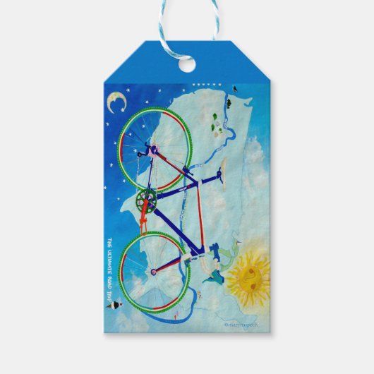 Étiquette cadeau voyage vélo ultime (Devant)