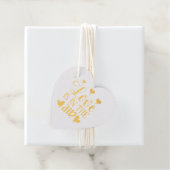 Étiquette-cadeau Y'a de l'amour dans l'air  (Avec boite)