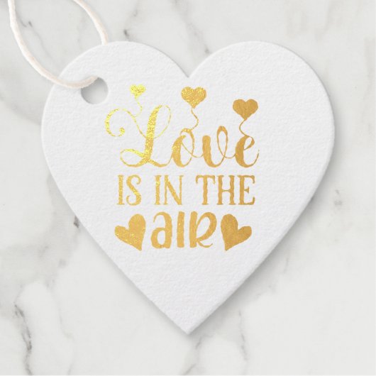 Étiquette-cadeau Y'a de l'amour dans l'air  (Devant)