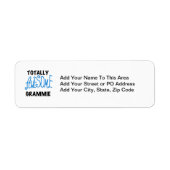 Étiquette Cadeaux bleus totalement impressionnants de (Devant)