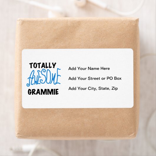 Étiquette Cadeaux bleus totalement impressionnants de (En situation)