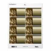 Étiquette Cadeaux de crèches pour Noël (Feuille entière)